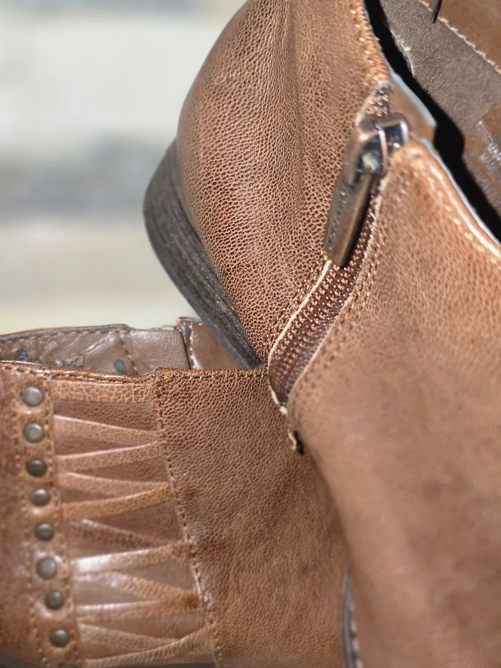 Vince Camuto Brown Leather Ankle Booties